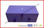 Purple Display Luxury Gift Boxes Custom with Oval / Square / Circular