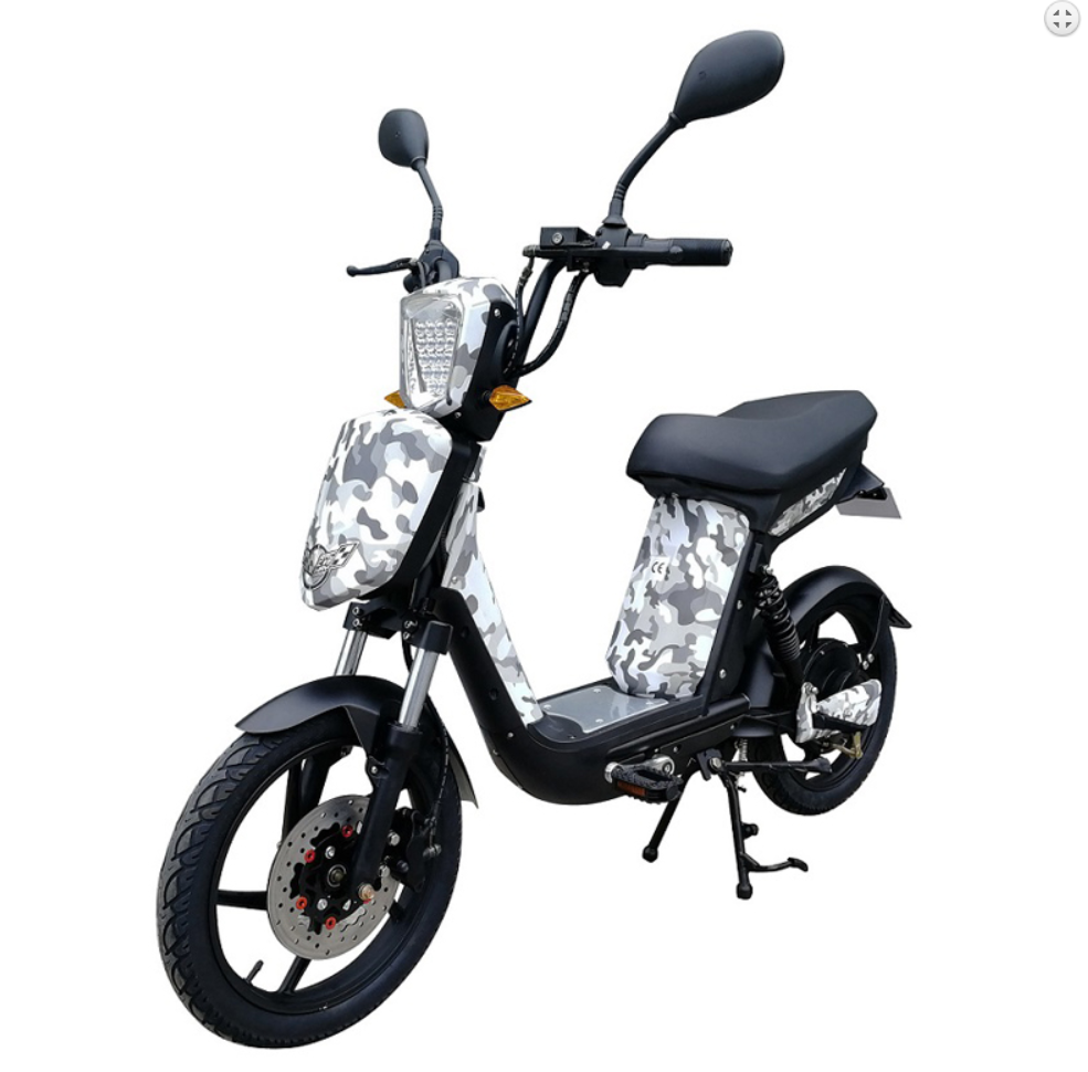 48V 250W / 500W 18 Inch Pedal Assist Electric Scooter EEC / COC Electric Moped Style Bike