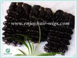 Malaysian 5A virgin remy hair weave ,natural color(can be dye) curly 10''-26''