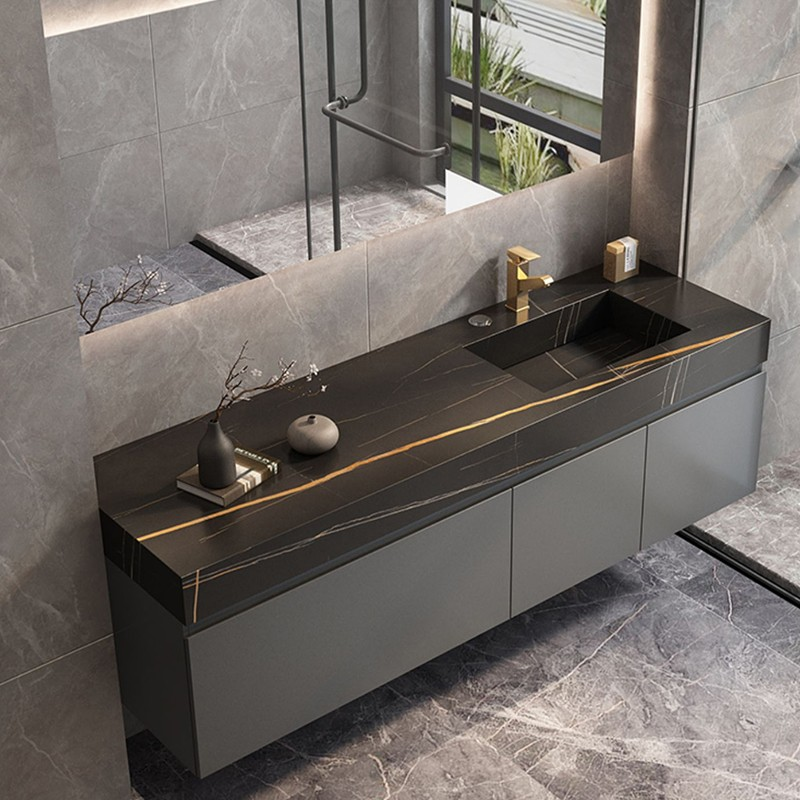 Width 38-46 in Customized Color Modern Style Luxury Bathroom Vanity Cabinet with Sink