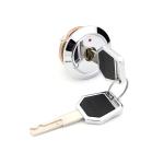Hidden Drawer Safety Locks Nickel Plated With Two Brass Keys For Steel Furniture
