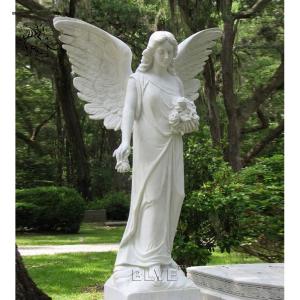 Quality Marble Angel Statue Life Size Large Statue Sculpture Hand Carved Outdoor Garden Decoration wholesale