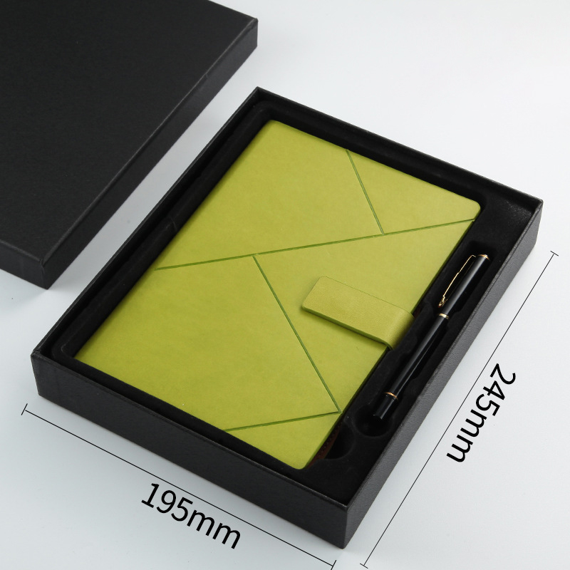 Business A5 Pu Leather Notebook With Woodfree Paper 150mm Width