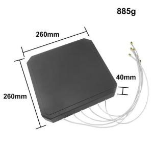 Quality 6 Band 26cm 17dBi Panel MIMO Directional Anti Drone Antenna Waterproof 840-5900 MHz wholesale