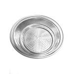 8 inch aluminium tray manufacturer aluminum tray circle holes metal oven pizza