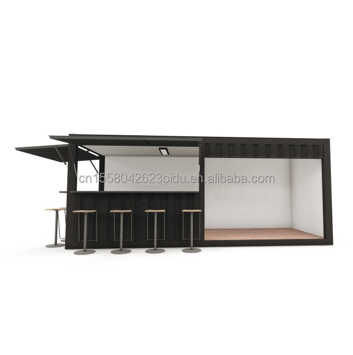 Steel Detachable Modern Design Transportable Prefabricated Container House for Small Tavern Coffee Shop