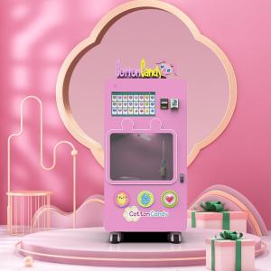 Quality ROHS Robot Cotton Candy Vending Machine 110v-240v Candy Floss Vending Machine wholesale