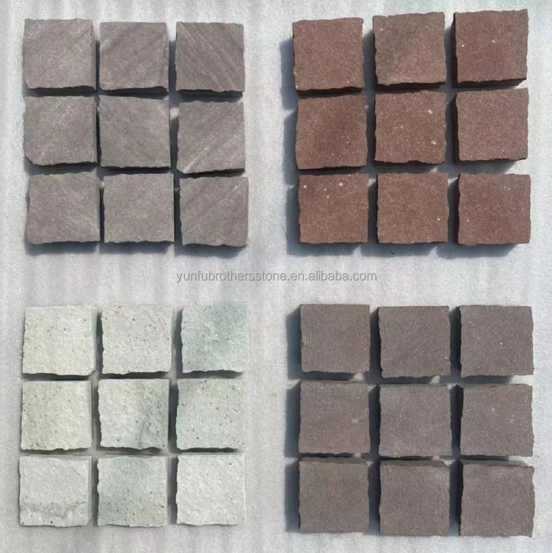 Upgrade Your Home Exteriors with Cut-To-Size Grey Flamed Granite Cube Stone 10x10x10