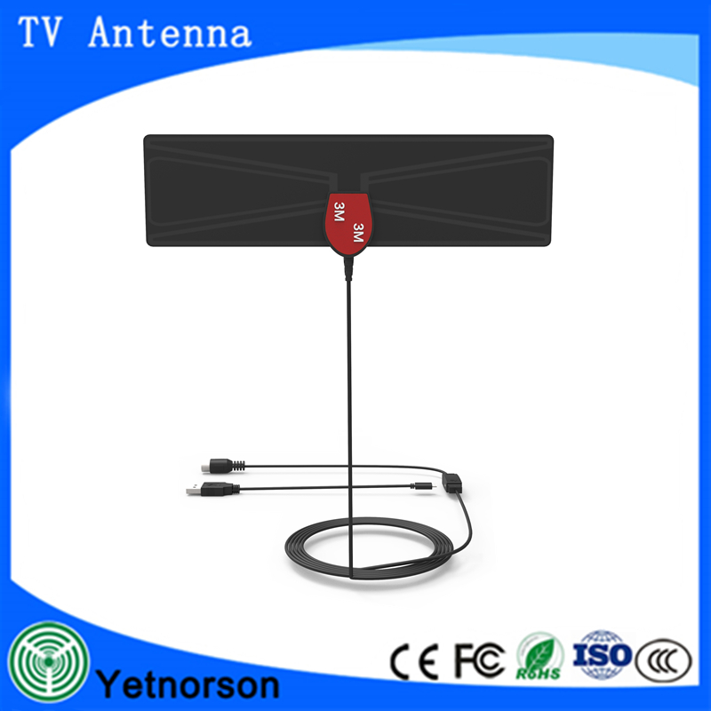 Indoor UHF VHF HD TV DTV Flat TV Digital Indoor Antenna Input Impendence Ω 75ohm