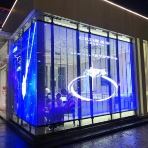 Quality SMD1921 Flexible Clear Outdoor Transparent Led Screen Display Panel P10 wholesale