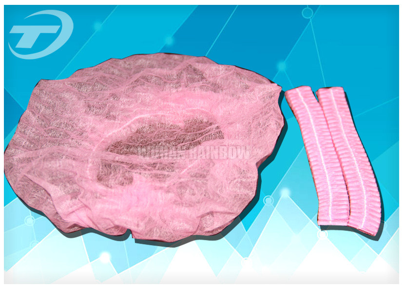 Non Woven Disposable Surgical Caps With 21" Single / Double Elastic