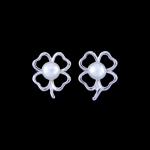 Cherry Shape Children Silver Jewellery S925 Platinum With Real Pearl