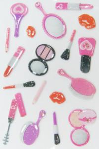 China Cute Cosmetic Custom Logo Stickers , 3D Shapes Cute Small Stickers As Gift on sale