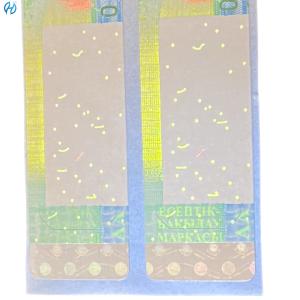 Quality Micro Text Surface Finishing Tax Stamp Label Holographic Security Design wholesale