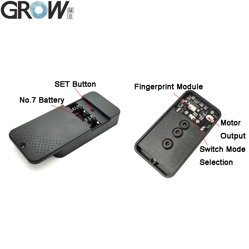 Grow K236-a+R502-Aw DC6V 4*AAA Fingerprint Control Board with Battery Case