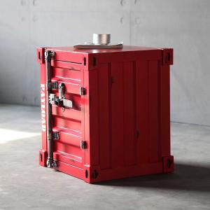 Quality Coffee Bar Hotel Square Iron Shipping Container End Table Customized wholesale
