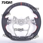 Easy Installation Toyota Carbon Fiber Wheel with Black Perforated Leather