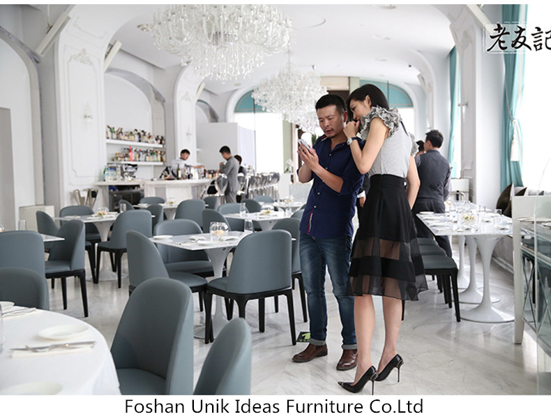 Black Brown Grey Nordic Dining Chair 60cm Seat Height Leather Ash Wood Dining Chairs