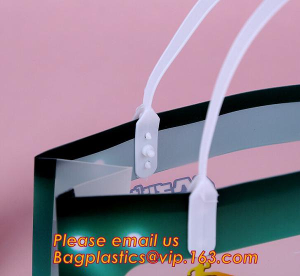Supermarket Soft Loop Handle Shopping Pe Resealable Pp Tote Plastic Waterproof
