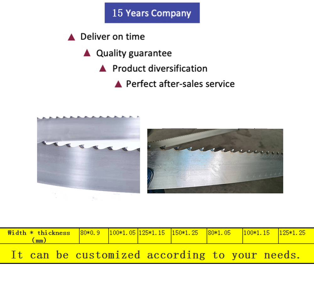 CrN Finishing Tipped Machine Band Stellite Alloy Saw Blade 0.018in Thickness