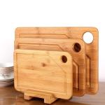 3PCS Bamboo Butcher Block Chopping Board Set 28x2cm 33x22cm 22x15cm