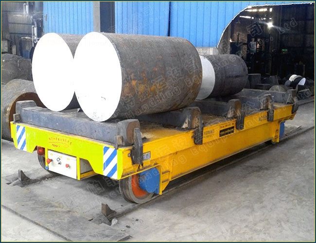 Conductor Rail Powered Materials Goods Handling Car Platform Track Carrier