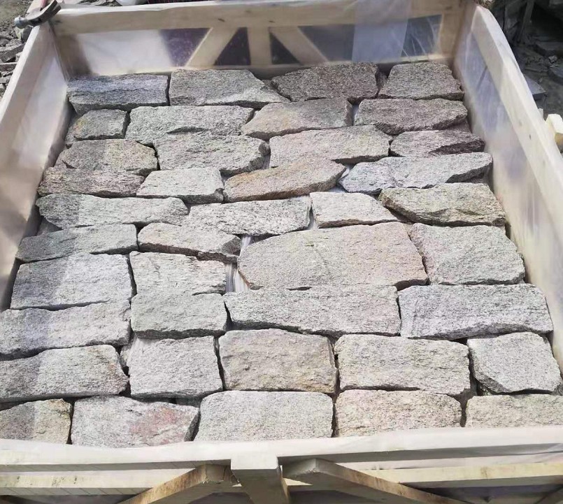 Natural Wall Cladding Stacked Thin Granite Veneer Non Antacid