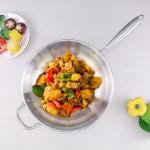 High Quality Cooks Standard Silver Fry Pan Stainless Steel Multi-Ply Clad Wok