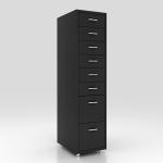 Multi Color 8 Drawers Living Room Storage Drawers Mobile Metal File Cabinet