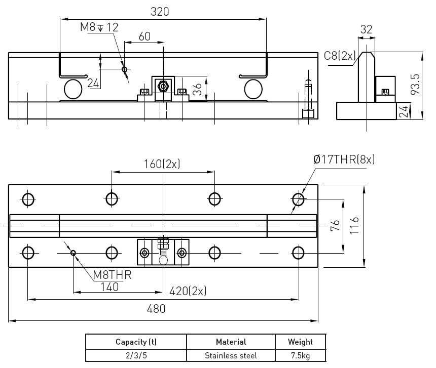 Rail Way Miniature Load Cell Weight Scale For Weighing Goods Wagons