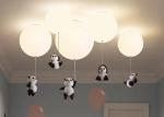 Kids Children Bed Room Pendant Light Colourful Glass Balloon Led Ceiling Lamp