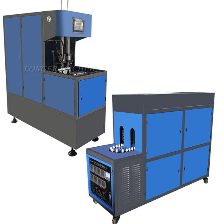1200 KG Weight 2L Semi Automatic PET Blow Blowing Machine for Water Bottle Production