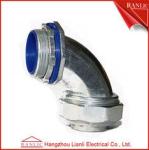 Liquid Tight Flexible Metal Conduit Fittings 90 Degree Connector With Insulated