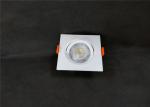 6500K 7W Square Plastic Distinct SMD LED Spotlight For Bathroom / Office
