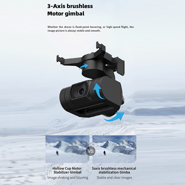 Professional Drone 249g with 3-Axis Gimbal 4k Camera GPS 5g Mini Drones