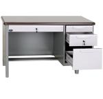 school hospital 920mm long fireproof steel executive desk