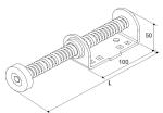 OEM ODM Industrial Doors Parts Galvanized Steel Garage Door Bumper Springs