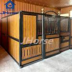 2.2m European Horse Stalls Swing Door Or Sliding Door Bamboo Fill In Wood