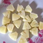 Individual Quick Freezing Fruits / Pineapple Peeled Slices FDA / ISO Approved