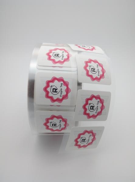 UHF Fragile Paper RFID Chip Sticker 900mhz Printable RFID Label Roll 1000pcs
