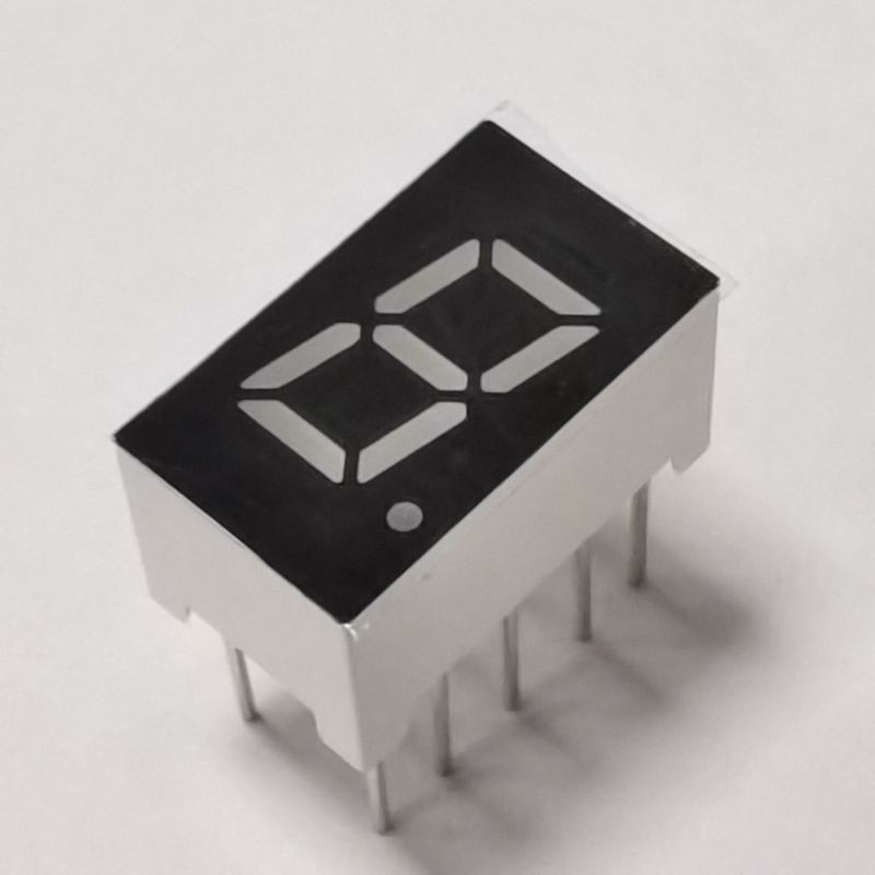 Amber color 7.62mm Single Digit 7 Segment LED Display common anode