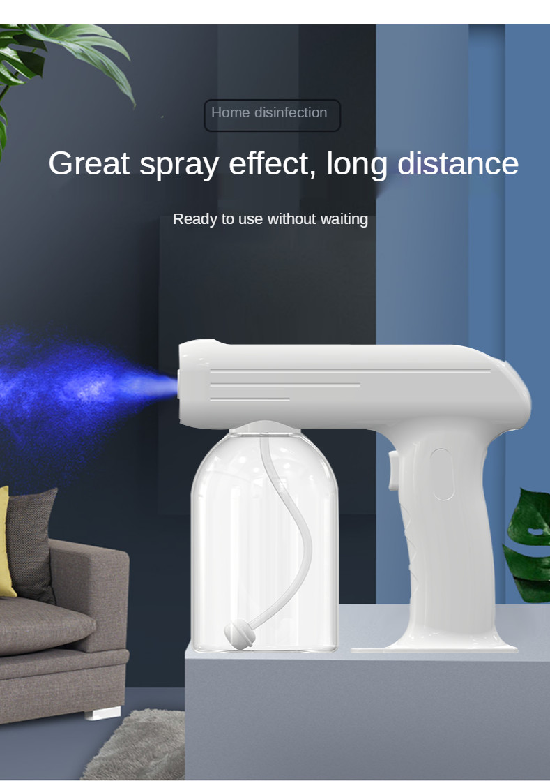 Home Office Nano Spray Disinfection Gun For Sanitization Kills 99% Of Germs