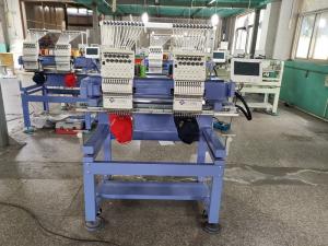 Quality 12 Needles Two Head Embroidery Machine 1580 X 920 X 1060mm 50 / 60 Hz wholesale