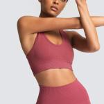 Breathable yoga vest without steel ring running underwear, seamless back sexy,