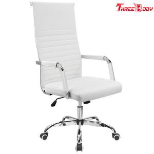 Quality High Back Executive Conference Chairs , PU Leather Conference Room Chairs Adjustable Swivel wholesale