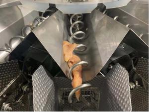 Quality Screw Feed Multihead Weigher Handling Fresh Chicken Sticky Food Waterproof wholesale