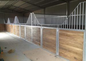 Quality Luxury Portable Horse Box Stalls , Manual Welding Metal Galvanized Horse Panels wholesale