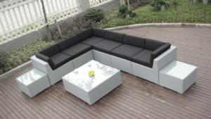 Quality Patio Outdoor Rattan Sofa , UV Resistant Contemporary Corner Sofa wholesale