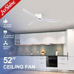 Class A Energy Efficiency Rating Flush Mount Ceiling Fan with Comfort Wind