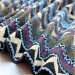 370gsm Home Deco Geometric Print Cotton Fabric 10s 20 Shuttle